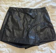 Leather Skort 