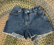 Maurice’s high rise jean shorts 