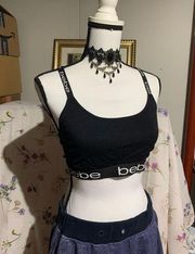 Bebe Black Sports Bra