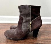 Aerosoles Brown Zipper Heeled Boots