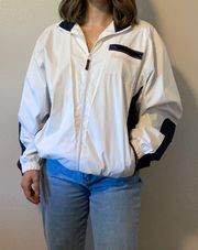 Retro White  Windbreaker