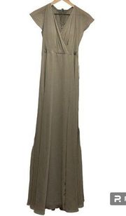 Alanna Dress Sage Green Luxe Chiffon 8 Long Bridesmaid Formal Evening