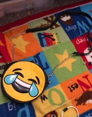 Laughing Crying Emoji Purse