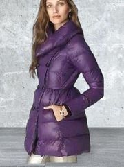 NWOT Juicy Couture Purple Down Puffer Jacket Sz: S $348.00