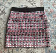 Milly Rainbow Tweed Mini Skirt New Size 10