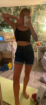 Vintage  High Rise Mom Denim Shorts