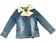 Fossil Jacket M Womens Denim Blue Jean Medium Ranch Western Yellowstone Gorp