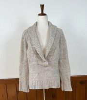 Cozy LOFT Alpaca Blend Faux Wrap Sweater!