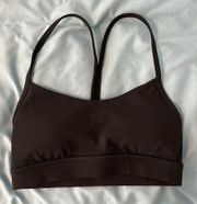 Flow Y Black Sports Bra