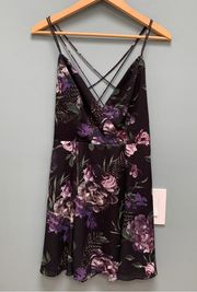 Fame and Partners Midnight Bloom Mini Dress 0