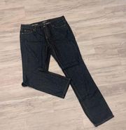 Ann Taylor Loft modern straight darkwash jean size 10