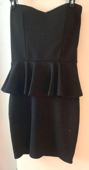 Black Peplum Dress