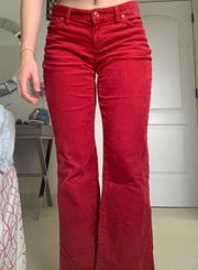 Red Corduroy Jeans