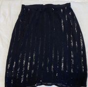 Silk Sequin Skirt