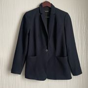 Elie Tahari Wool Blazer Dark Navy Blue Women’s size 8