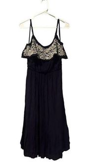 NWT Luxology Navy Off The Shoulder Maxi Dress Size 4