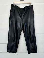 Aritzia Babaton Women’s 16 Black Faux Leather Command Pants