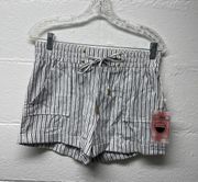 NWT  Striped Linen Shorts