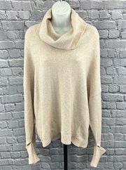 Chelsea28 Women's Cowl Neck Cuffed Sleeves Sweater XXL