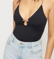 Shredded Front Strappy Bodysuit