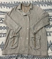 Linen Blend Aronak Oversized Slouchy Jacket