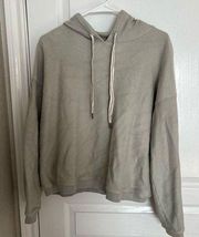 Aerie  cropped ribbed hoodie size medium