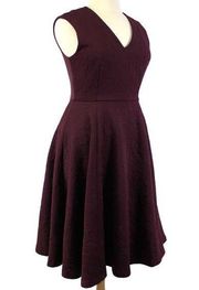 Ted Baker 5 Womens 14 Dhamira Textured Dress Rhubarb Maroon Special Occasion
