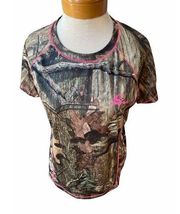 Mossy Oak size 10/12 womens camoflauge short sleeve camo Tshirt