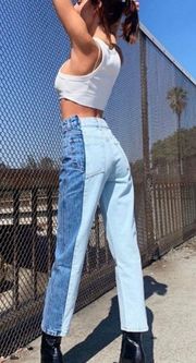 Two Toned Jeans