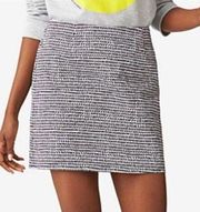 New Kate Spade Saturday Black White Shuffle Shape A-line Skirt Size 0