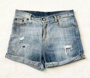 R13 Slouch Cut-Off Shorts