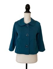 Vtg  Woman’s Jacket Solid Blazer, Sz XS