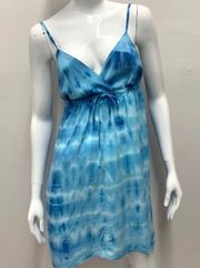 NEW! GYPSY 05 Silk Mini Sun Dress Small Turquoise