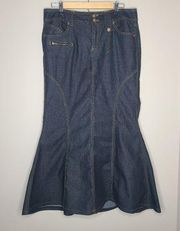 Bisou Bisou Denim‎ Mermaid Jean Skirt Size 12