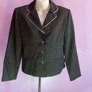 Danny & Nicole Black Pinstripe Blazer