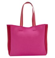 SUMMERSALT Neoprene Beach Tote in Pink/Red