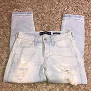 Hollister distressed boyfriend low rise vintage stretch jeans size 23W 25L​​