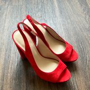 Pelle Moda Red Heels