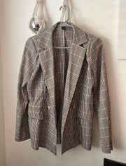 Plaid Trench Coat