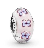 Brand NEW Authentic Pandora Butterfly Murano Glass Bead Charm Jewelry S925 ALE