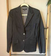 NWOT Brooks Brothers Pin Stripe Grey with blue Blazer size 4