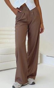 Princess Polly Brown Trouser Pants