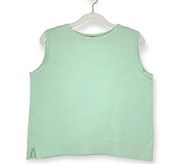 Vintage Piazza Sempione sleeveless cropped sweater top sea foam green 40 IT/S