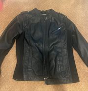 leather jacket black