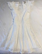 White Blouse Lace Dress