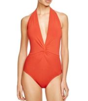 Ava Plunge Halter Swim Suit