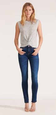 Brooke Skinny Mid-Rise Bright Blue Cut #318 ( 25/0 )