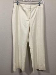 Lafayette 148 Women's White Virgin Wool Dress Pants size 4