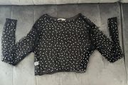 BearDance Long Sleeve Crop Top