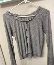 Grey Longsleeve With Buttons 